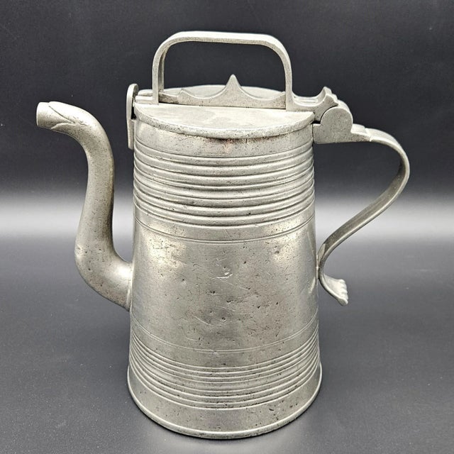 Antique Pewter Can, 1830s For Sale - Image 6 of 6