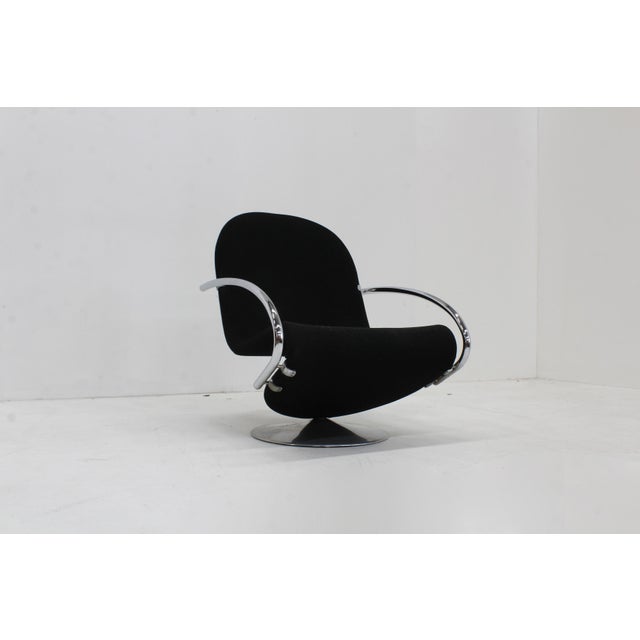 Vintage Chrome 1-2-3 Lounge Chair from Verner Panton, 1970s For Sale - Image 9 of 9