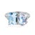 Not Yet Made - Made To Order Kai Fortune Aquamarine Rainbow Moonstone Diamond Toi Et Moi Ring in 14k Solid Gold, Size 6 For Sale - Image 5 of 7