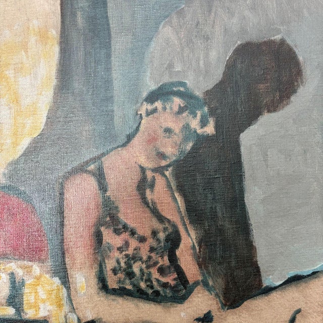 Roman, Nude Model Resting, 2001, Oil Painting on Canvas For Sale - Image 8 of 9