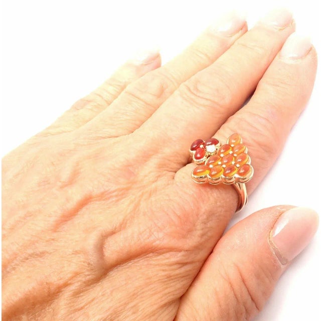 Mauboussin Paris 18k Rose Gold Diamond Tourmaline Citrine Ring About Mauboussin: The house of Mauboussin was established...