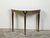 19th Century Italian 19th Century Neoclassical Style Black Parcel-Gilt Marble Top Demilune For Sale - Image 5 of 12