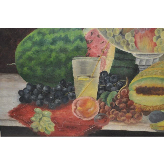 Late 19th Century Fruit Still Life Oil Painting For Sale - Image 4 of 9
