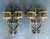 Vintage Boho Distressed Wrought Iron Candle Sconces- A Pair For Sale - Image 12 of 12