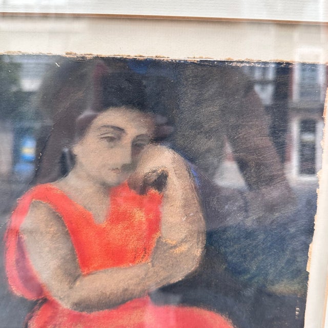 Black Timoteo Pérez Rubio, Sketch of Rosa Chacel, 1920s, Watercolor For Sale - Image 8 of 18