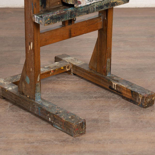 Late 19th Century Antique Wood Painter's Easel For Sale - Image 10 of 14