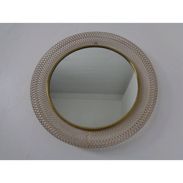 French Brass and Metal Mirror, 1960s For Sale - Image 11 of 11
