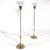 Hollywood Regency 1970s Pair of Vetri Artistica Murano Glass and Brass Torchiers For Sale - Image 3 of 10