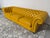 Marcantonio Designs Yellow Leather Chesterfield Sofa For Sale - Image 4 of 7
