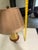Unique Brass Antique Jar Table Lamp With Shade For Sale - Image 9 of 10