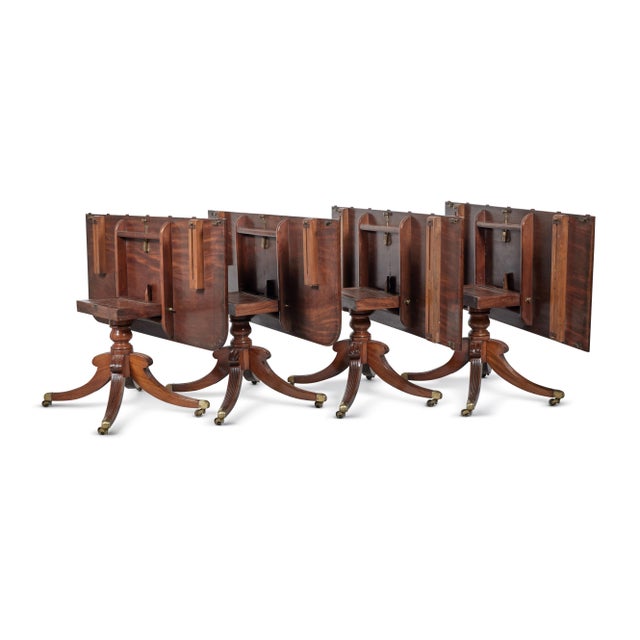 Brown Antique Regency Dining Table, 1820 For Sale - Image 8 of 10