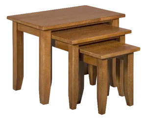 Mission Oak Nesting Tables - Set of 3 - Micheal Cherry