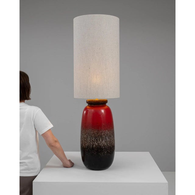 20th Century German Ceramic Table Lamp For Sale In Greensboro - Image 6 of 12