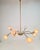 Gold Vintage Flex Pendant Light with Eight Arms in Brass and Acrylic, 1970 For Sale - Image 8 of 15