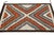Native American Contemporary Modern Navajo Style Wool Rug – Terracotta, Grey, & Ivory Chevron For Sale - Image 3 of 8