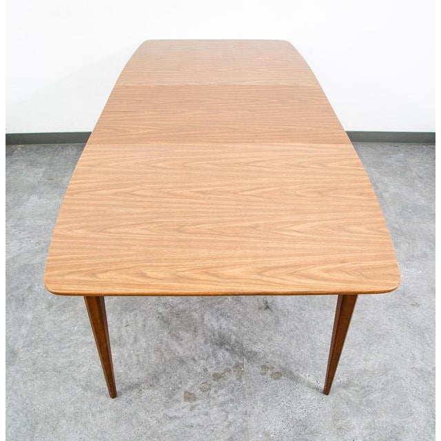 Mid Century Modern Dining Table Walnut Extension X2 Leafs Vintage Denmark MCM For Sale - Image 10 of 12