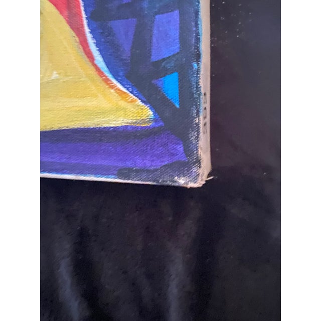 Abstract Mid 20th Century Original Oil Painting Walter Taft Bradshaw For Sale - Image 3 of 12