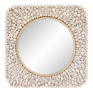 Merak Teak Mosaic Mirror For Sale