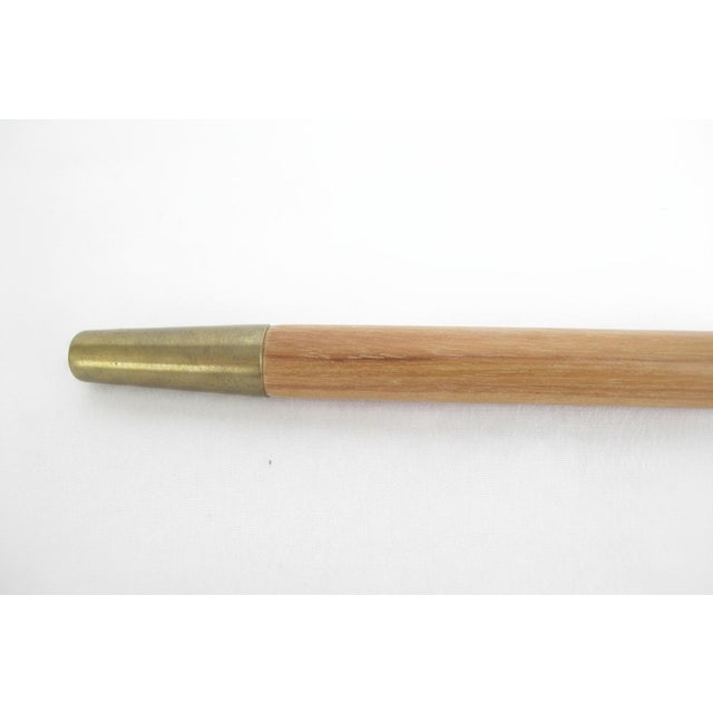 Vintage TIGERs Eye Crystal Ball Knob Wood Walking Stick Cane For Sale - Image 4 of 9