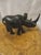 African Vintage Hand Carved Ebony Wood Rhino For Sale - Image 3 of 6