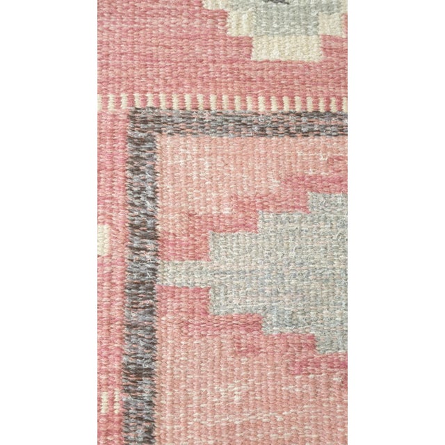1970s Large Handwoven Rug by Ingegerd Silow, Sweden, 1950-1970s For Sale - Image 5 of 11