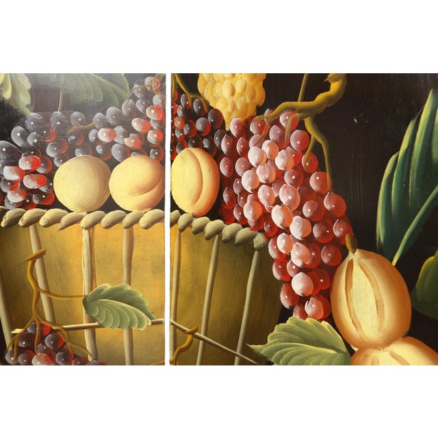 Mid 20th Century Italian Renaissance Style Hand Painted Screen For Sale - Image 5 of 13