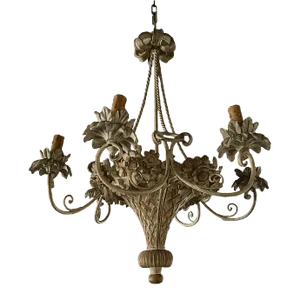 Wooden Chandelier - Antique Hand Carved