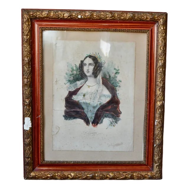 Dopter Paris, Claire, 19th Century, Lithograph, Framed For Sale