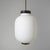 Mid-Century Modern Chandelier in White Opaline Glass and Brass, 1950s For Sale - Image 3 of 14
