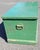 Wood Antique Green Painted 19th Century Storage Chest For Sale - Image 7 of 9