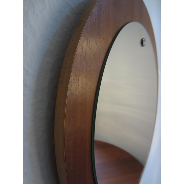 Mid-Century Modern Mid-Century Modern Teak Wall Mirror, 1960s For Sale - Image 3 of 9