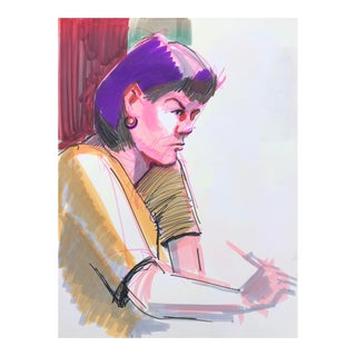 1980s John Reilly Portrait of Artist For Sale