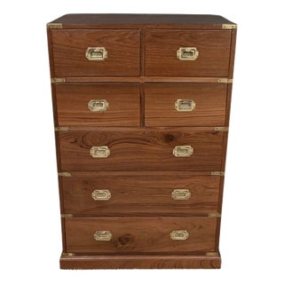20th Century Teak Marine Chest of Drawers, India For Sale