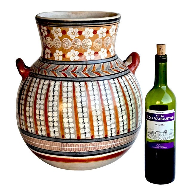 1960s Tonalá Mexico Burnished Glaze Ceramic Urn Planter For Sale In Miami - Image 6 of 12