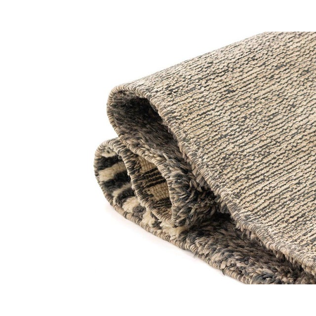 Large Hand-Knotted Wool Premium Rug by Azele Studio For Sale - Image 9 of 12