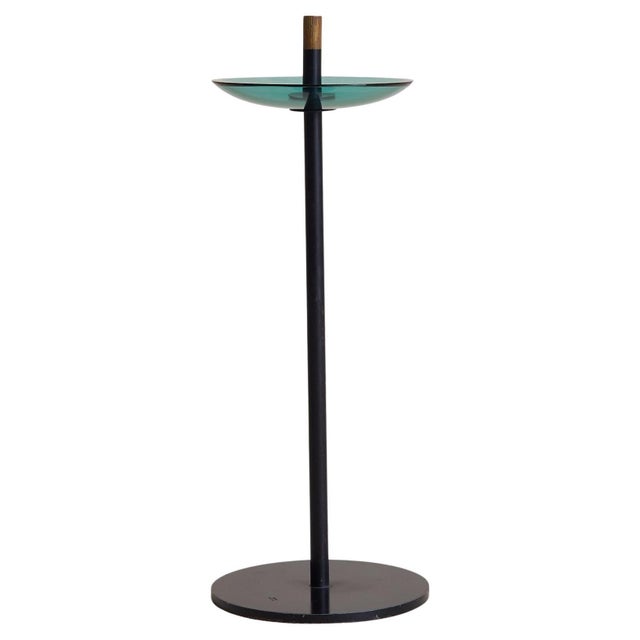 Italian 'Model 2087' Glass + Metal Floor-Standing Catchall by Max Ingrand, 1950s For Sale In Chicago - Image 6 of 18