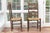 Antique Rush Seat Ladder Back Side Chairs—A Pair For Sale - Image 4 of 11