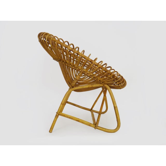 Vintage Rattan Armchair, 1960s For Sale - Image 3 of 9