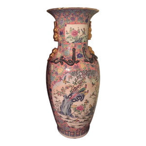 20th Century Chinese PInk Palace Vase