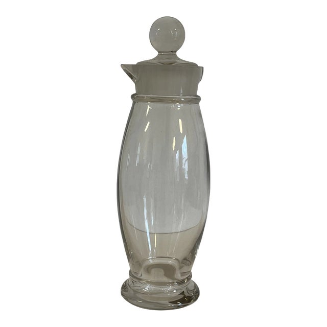 1940s Cambridge Glass Company Vintage Cocktail Shaker For Sale