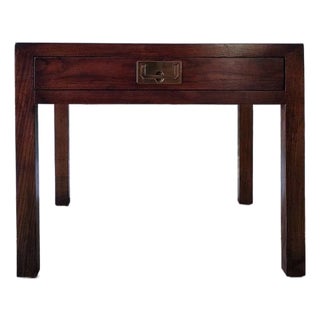 1980s Campaign End Table by Henredon For Sale