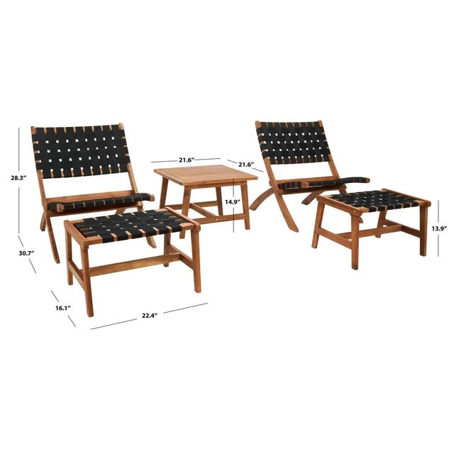 2020s Darryl 5 Piece Living Set - Natural/Black For Sale - Image 5 of 10