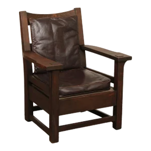Antique Mission Oak Lounge Chair