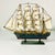 Mid-Century Nautical Coastal Boho Chic Wood Four Tall Mast Ship Model For Sale - Image 4 of 16