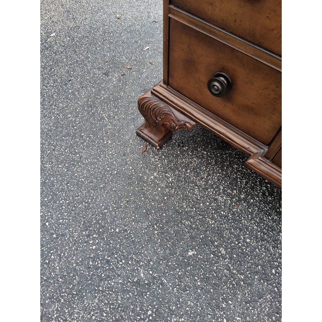 Early 20th Century Baker Furniture American Traditional 9-Drawer Dresser | Handcrafted Usa | Carved Bracket Feet For Sale In Naples, FL - Image 6 of 8