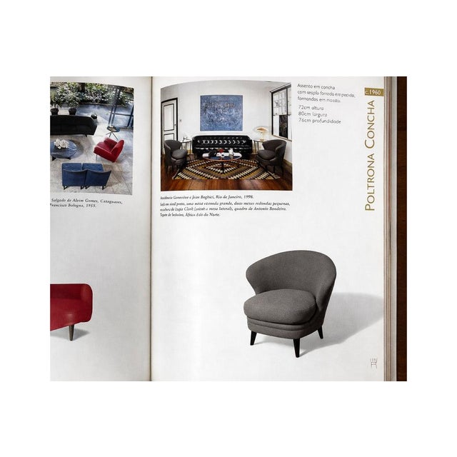 “Concha” Armchair in Brazilian Hardwood & Mohair by Joaquim Tenreiro, 1950s – Lot 138A For Sale - Image 9 of 9