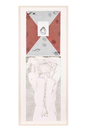 Francesco Clemente, Large Italian Aquatint Etching Francesco Clemente Neo Expressionist Avant Garde, 1981
