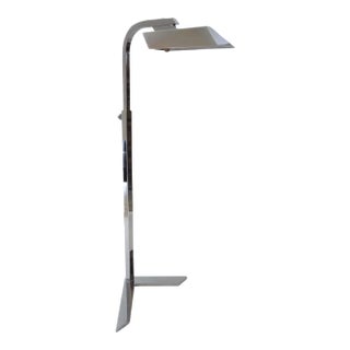 Floor Lamp Casella Style Adjustable Chrome For Sale