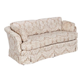 Contemporary Sherrill Petite Upholstered Sofa For Sale