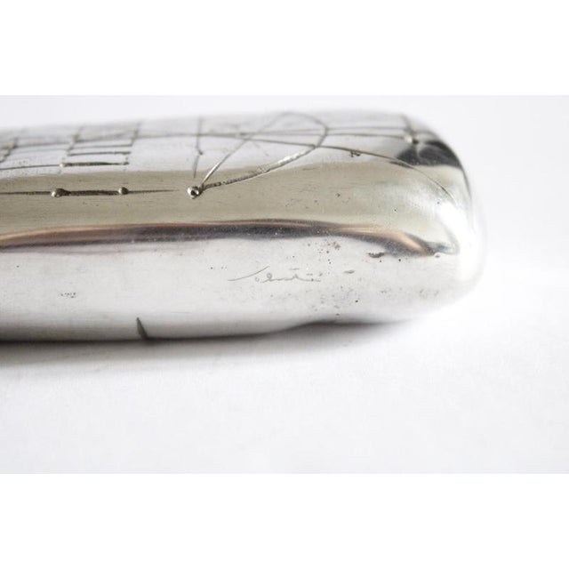 Post-Modern Abstract Pewter Sculpture by Walter Valentini, 1980 For Sale - Image 12 of 18